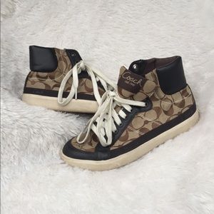 Size 6.5 hightop coach sneaker